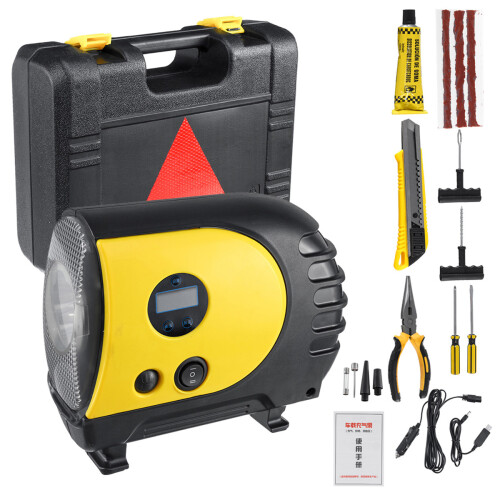 12V Auto Bandenpomp Tyre Luchtcompressor Draagbare Zware Digitale Display Bandenpomp Luchtpomp 2