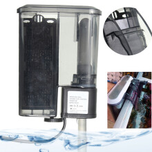 3W 220-240V Filtro Esterno Appeso Superficie Skimmer Flusso Mini Acquario Serbatoio per Pesci