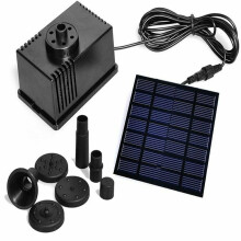 7V/1.5W Pompa per Acqua da Stagno Alimentata da Pannello Solare 6V/1.1W Pompa Sommersa Galleggiante per Giardino Domestico