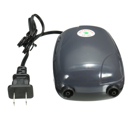 2 Air Bubble Disk Stone Aerator Pond Pump Hydroponic Oxygen Aquarium Fish Tank 2