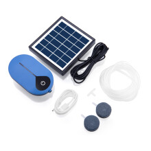 AP008 Solar Power Sauerstoffpumpe Solarbetriebene Luftpumpen - Kit 1. 5 W Solarpanel für Fischteich Aquakultur