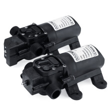 12V 72W Pompa a Diaframma per Acqua 6L Pompa per Acqua a Diaframma Auto-Priming 20mm Pompa Spruzzatrice