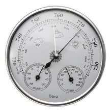 130Mm 970~1040hPa Stazione Meteorologica da Parete Termometro Barometro Igrometro