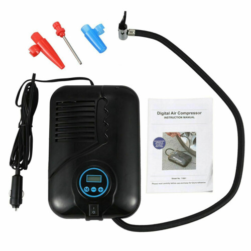 12V 250PSI Digitale Luchtpomp Draagbare Voetbal Auto Banden Inflator Compressor Pomp