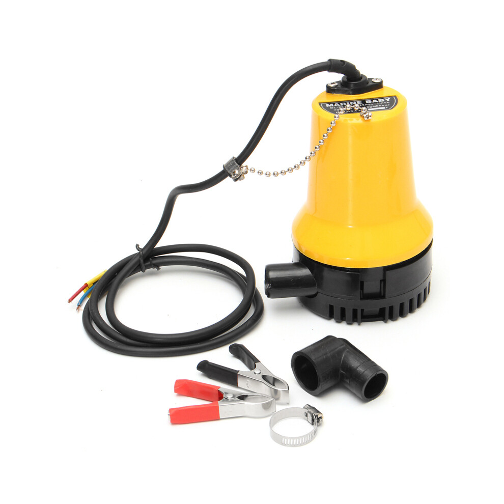 12V 50W 1110GPH 4600rpm Electric Submersible Water Pump Clean Clear Dirty Pool Pond Flood