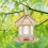 Wooden Bird House Feeder Frame Bird Cage Net for Feeding Tool 2