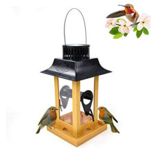 Vogelfutterspender Wasser mit LED-Licht Hängend Garten Hof Außen Vogeldrinker Werkzeuge für Garten Außenbereich Dekoration