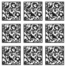 12 Pezzi Pannelli divisori in PVC appesi con decorazione a forma di farfalla