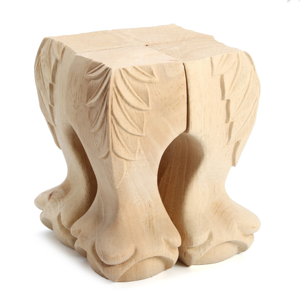 4Pcs European Style Solid Wood Carved Furniture Bracket Foot Legs Cabinet 192701780975