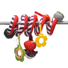 Letto per neonati giostrina per passeggino sonaglio decorazioni per culla in peluche a spirale.