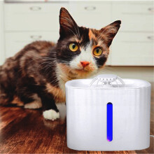 Bakeey 3 l Haustier-Trinkbrunnen LED Leuchtendes Visuelles Automatisches Trinkbrunnen Wasserzirkulation Hundewassermaschine Katzenbedarf