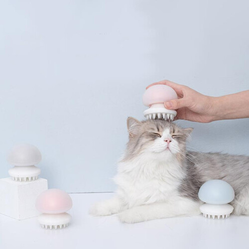 FURRYTAIL Jellyfish Massage Kat Kam Dierenborstel van 1