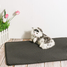 Doppelschicht Katzenstreu Mattenfalle EVA Pad Haustier Schaumgummi Teppich Haustiermatte