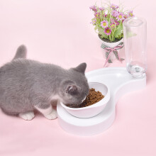Automatische 2 - in - 1 huisdier voederbak kat hond waterdispenser puppy drink - en voerbak