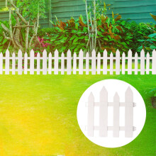 12/24 Stk. Outdoor PVC Kunststoff Weiße Zaun Garten Blumentopf Parterre Haustierzaun Dekoration Hundehütte Käfig