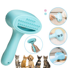 USB-wiederaufladbarer Tierhaarbeseitiger Fellpflegebürste Kamm Staubsauger Trimmer