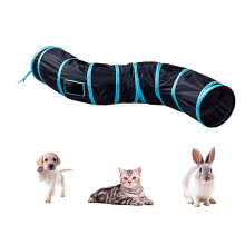 Tunnel per gatti pieghevoli tunnel interattivi per conigli giocattoli per animali domestici da interno tunnel da gioco per gatti gattini con