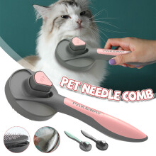 Spazzola per rimuovere peli di animali pettine per cani e gatti ago per ridurre la toelettatura strumento per la disheding.