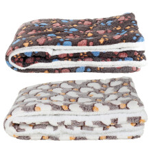 60 80cm warmes Flanell Haustierdecke Kissen Hundebett Katzenbedarf