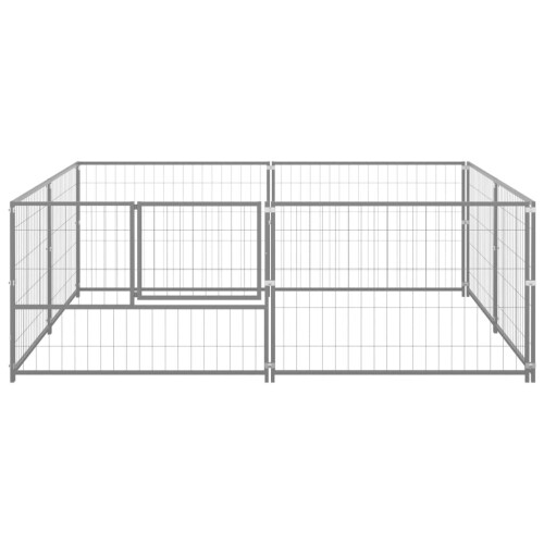 Hundehaus Silber 43. 1 ft Stahl 2