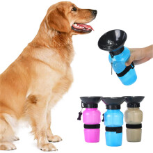 Nuova ciotola d'acqua da viaggio per animali domestici bottiglia per cani e gatti per passeggiate all'aperto e escursioni.