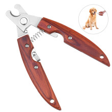 Houten Handvat Huisdier Nagelknipper Multifunctionele Hondennageltrimmer Praktische RVS Knipper
