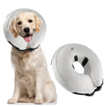 Beschermende Opblaasbare Hondenhalsband Zachte Huisdier Herstel E - Halsband Cone voor Kleine Middelgrote Grote Honden