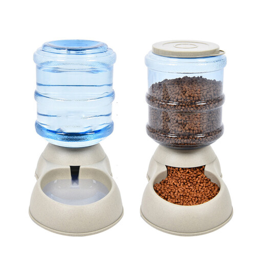 3.75L Distributore Automatico portable di Cibo e Acqua per Cani con Ciotola 2