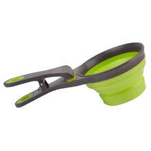 Hondenvoerlepel Vouwbare Huisdier Honden Kat Voer Water Kom Sluitclip Siliconen Opvouwbare Huisdier Kom Hondenvoer Lepelhouder