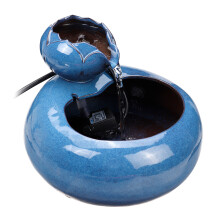 Distributore d'acqua a fontana per animali domestici in ceramica con ciclo automatico ciotola per bere per cani e gatti.
