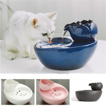 Ciotola per cani gatti fontana distributore intelligente automatico di acqua bevitore in ceramica