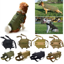 Tactische K9 Hond Militaire Politie Molle Vest Nylon Service Hondenharnas XL