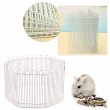 8 Pieces Folding Steel Wire Pet Fence Playpen Guinea Plastic Buckle for Garden Play Pen