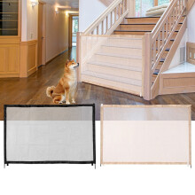Portable Dog Magic Gate Mesh Safety Separation Guard Folding Dog Fences for Small Big Dogs