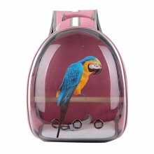 Haustier Katze Papagei Vogel Tragetasche Reise Atmungsaktive Transparente Raumkapsel Rucksack
