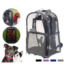Katze Tragetasche Hund Katze Transporttasche Oxford-Stoff Netz Einfach zu reinigen Katzenkäfig Ausgehende Haustier-Tragetasche Rucksack