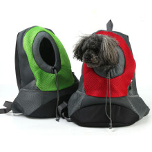 Zaino per animali in tessuto Oxford zaino portable per cani zaino da viaggio con rete traspirante.