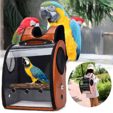 Haustierpapagei Vogelträger Reiserrucksack Raumkapsel Transparente Handtasche Tasche