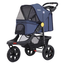 Haustierbedarf Große Dreirädrige Faltbare Haustierwagen Kinderwagen Katze Hund Outdoor Reisen Leicht Tragbarer Wagen