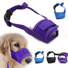 Mode Verstelbare Nylon Hondenmuilkorf Huisdier Puppy Gaas Mondmasker Tegen Bijten Blaffen S - XL