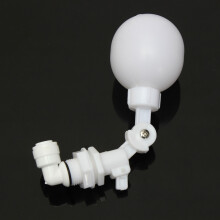 Valvola a sfera mini galleggiante in plastic regolabile 3/8 con chiusura automatica per acquario serbatoio per pesci sistema di osmosi inversa