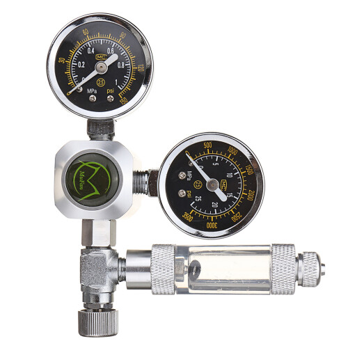 CO2 Regulator Decompressietabel 2 Manometer Aquarium Bubbelteller W21.8 Interface 1