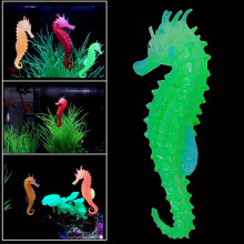 Material ecologico per decorazioni di acquari con pesci ambiente simulato del ippocampo artificiale luminoso.