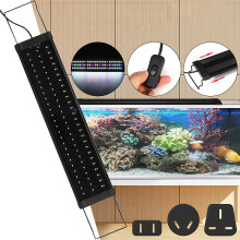 Per luce per acquario RGB 78LED da 65-70CM con supporti estensibili US/AU/UK