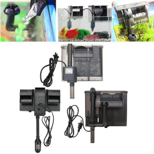 Power Pump Fish Tank Aquarium Surface Hang on Pump External Hang On Filter 1