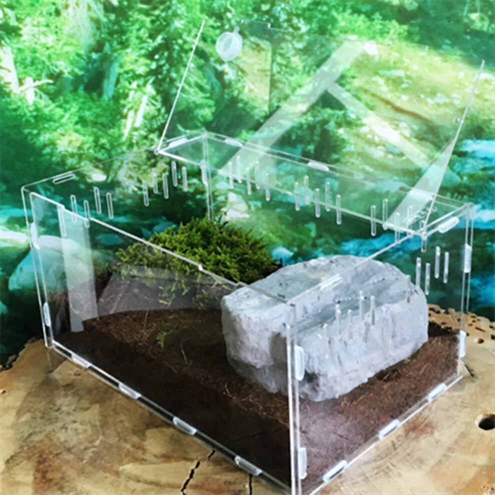 Turtle Tank Reptile Top Habitat Filter Kit Aquatic Large Acrylic Breeding Cage Non Fish Tank