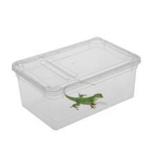Transparante Plastic Doos Insect Reptiel Transport Kweek Levend Voedsel Voedingsdoos Onderdelen Opslagdoos