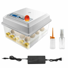 110 - 220V 16 Eieren Mini Volledig Automatische Incubators Kleine Eieren Broeder Kip Vogel Ei
