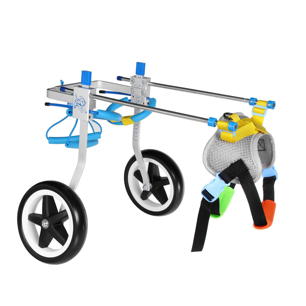 Light Aluminium Pet Dog Wheelchair Walk Assistant Cart For Pet Dog Handicapped Leg