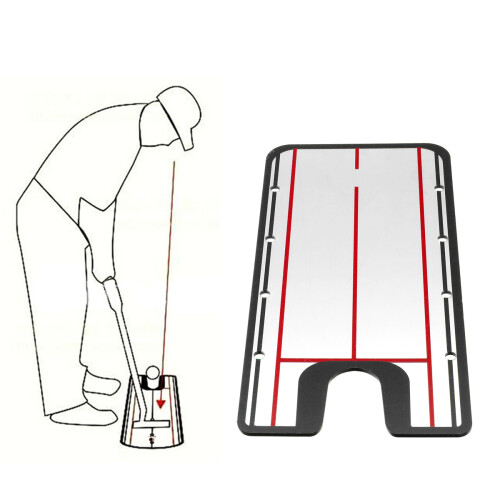 Acryl Golf Putting Spiegel Hulp SwingTrainer Uitlijn Training Lijn Oefenhulpmiddel 2